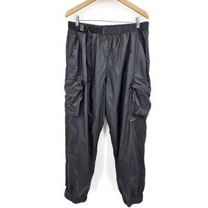 New Nike Tech Pack Repel Lined Woven Pants Mens L Black Cargo Belt